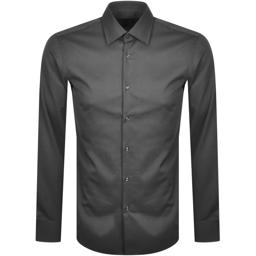 Alternative Image for ProductBOSS Jango Slim Fit Long Sleeve Shirt Grey1